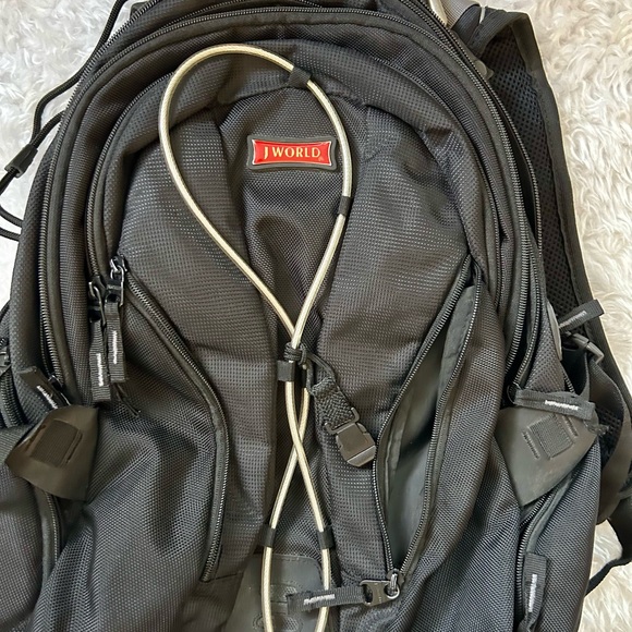 J WORLD BLACK MULITPOCKET SECURITY BACKPACK - Picture 2 of 13